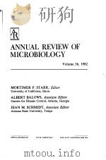ANNUAL REVIEW OF ENTOMOLOGY  VOLUME 36  1982   1982  PDF电子版封面  0824311361   