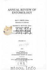 ANNUAL REVIEW OF ENTOMOLOGY  VOLUME 18  1973   1973  PDF电子版封面  0824301188   