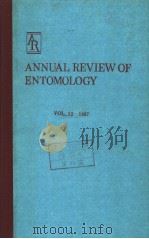 ANNUAL REVIEW OF ENTOMOLOGY  VOLUME 32     PDF电子版封面  0824301323  THOMAS E.MITTLER 