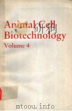 ANIMAL CELL BIOTECHNOLOGY VOLUME 4（ PDF版）