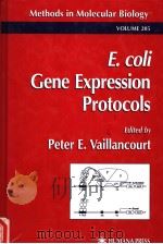 METHODS IN MOLECULAR BIOLOGY  VOLUME 205  E.COLI GENE EXPRESSION PROTOCOLS     PDF电子版封面  1588290085  PETER E.VAILLANCOURT 