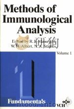 METHODS OF IMMUNOLOGICAL ANALYSIS VOLUME 1 FUNDAMENTALS   1993  PDF电子版封面  3527279067  WINFRIED H.ALBERT AND NORMAN A 