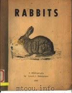 RABBITS A SUBJECT BIBLIOGRAPHY     PDF电子版封面     