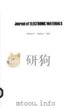 JOURNAL OF ELECTRONIC MATERIALS VOLUME 32 NO.7     PDF电子版封面     
