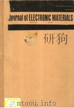 JOURNAL OF ELECTRONIC MATERIALS VOLUME 27 NO.6     PDF电子版封面     