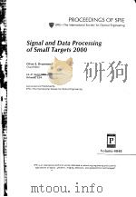 SIGNAL AND DATA PROCESSING OF SMALL TARGETS 2000 VOLUME 4048（ PDF版）
