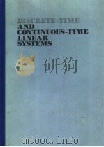 DISCRETE-TIME AND CONTINUOUS-TIME LINEAR SYSTEMS（ PDF版）