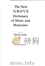 THE NEW GROVE DICTIONARY OF MUSIC AND MUSICIANS VOLUME 18     PDF电子版封面    STANLEY SADIE 