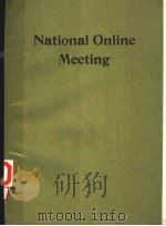 NATIONAL ONLINE MEETING 1989     PDF电子版封面  0938734342   