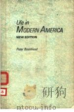 LIFE IN MODERN AMERICA NEW EDITION     PDF电子版封面    PETER BROMHEAD 