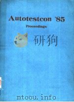 AUTOTESTCON‘85     PDF电子版封面    PROCEEDINGS 