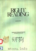 RIGHT READNG     PDF电子版封面    DEAN CURRY 
