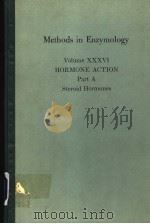 METHODS IN ENZYMOLOGY  VOLUME XXXVI  HORMONE ACTION  PART A  STEROID HORMONES（1975 PDF版）