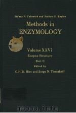 METHODS IN ENZYMOLOGY  VOLUME  XXVI  ENZYME STRUCTURE  PART  C（ PDF版）