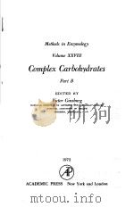 METHODS IN ENZYMOLOGY  VOLUME XXVIII  COMPLEX CARBOHYDRATES  PART  B（ PDF版）