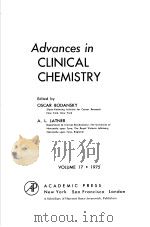 ADVANCES IN CLINICAL CHEMISTRY  VOLUME 17（1975 PDF版）