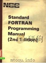 STANDARD FORTRAN PROGRAMMING MANUAL     PDF电子版封面     