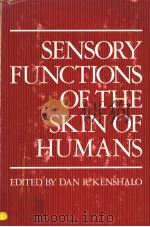 SENSORY FUNCTIONS OF THE SKIN OF HUMANS（ PDF版）