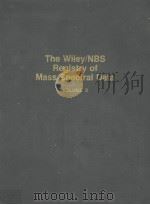 THE WILEY/NBS REGISTRY OF MASS SPECTRAL DATA  VOLUME 3（1989年 PDF版）