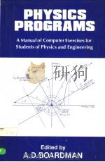 PHYSICS PROGRAMS A MANUAL OF COMPUTER EXERCISES FOR STUDENTS OF PHYSICS AND ENGINEERING   1980年  PDF电子版封面    A.D.BOARDMAN 
