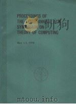 PROCEEDINGS OF THE TENTH ANNUAL ACM SYMPOSIUM ON THEORY OF COMPUTING 1978     PDF电子版封面     