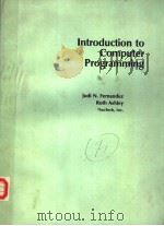 INTRODUCTION TO COMPUTER PROGRAMMING（1984 PDF版）