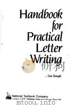HANDBOOK FOR PRACTICAL LETTER WRITING     PDF电子版封面    L.SUE BAUGH 