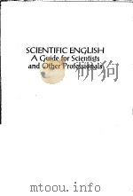SCIENTIFIC ENGLISH A GUIDE FOR SCIENTISTS AND OTHER PROFESSIONALS（ PDF版）