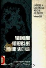 ANTIOXID ANT NUTRIENTS AND IMMUNE FUNCTIONS     PDF电子版封面     