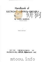 HANDBOOK OF ELECTRONIC CONTROL CIRCUITS     PDF电子版封面     
