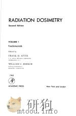 RADIATION DOSIMETRY  SECOND EDITION VOLUME 1（ PDF版）