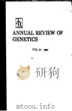 ANNUAL REVIEW OF GENETICS VOLUME 23 1989     PDF电子版封面  0824312236   