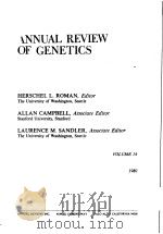 ANNUAL REVIEW OF GENETICS VOLUME 14 1980（ PDF版）