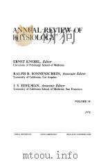 ANNUAL REVIEW OF PHYSIOLOGY VOLUME 38 1976（ PDF版）