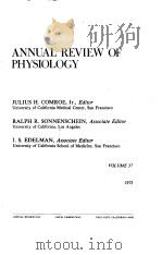 ANNUAL REVIEW OF PHYSIOLOGY VOLUME 37 1975（ PDF版）