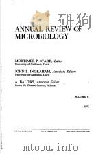 ANNUAL REVIEW OF MICROBIOLOGY VOLUME 31 1977     PDF电子版封面     