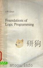 FOUNDATIONS OF LOGIC PROGRAMMING     PDF电子版封面     