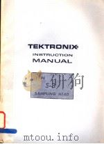 TEKTRONIX INSTRUCTION MANUAL TYPE S-3 SAMPLING HEAD（ PDF版）