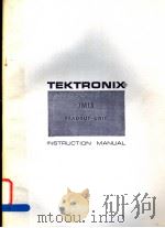 TEKTRONIX 7M13 READOUT UNIT     PDF电子版封面     
