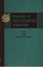 METHODS OF BIOCHEMICAL ANALYSIS VOLUME 12（ PDF版）