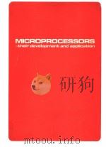 MICROPROCESSORS-THEIR DEVELOPMENT AND APPLICATION     PDF电子版封面     