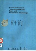 CONFERENCE ON TELECOMMUNICATIONS，RADIO AND INFORMATION TECHNOLOGY     PDF电子版封面     