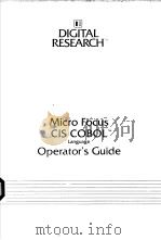 CIS COBOL OPERATING GUIDE     PDF电子版封面     