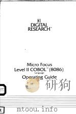 LEVEL Ⅱ COBOL 8086 LANGUAGE     PDF电子版封面     