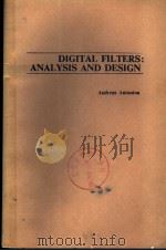 DIGITAL FILTERS：ANALYSIS AND DESIGN     PDF电子版封面  0070021177  ANDREAS ANTONIOU 
