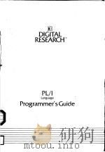 PL/I LANGUAGE PROGRAMMER'S GUIDE     PDF电子版封面     