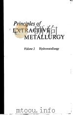 PRINCIPLES OF EXTRACTIVE METALLURGY VOLUME 2 HYDROMETALLURGY（ PDF版）