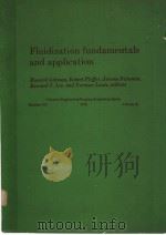 FLUIDIZATION FUNDAMENTALS AND APPLICATION     PDF电子版封面     