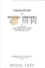 PRINCIPLES OF MINERAL DRESSING     PDF电子版封面    A·M·GAUDIN 