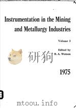 INSTRUMENTATION IN THE MINING AND METALLURGY INDUSTRIES VOLUME 3（ PDF版）